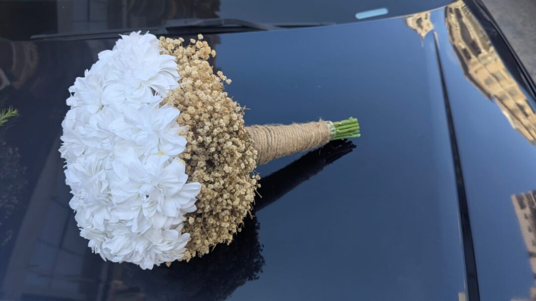 White Artificial Bridal Bouquet